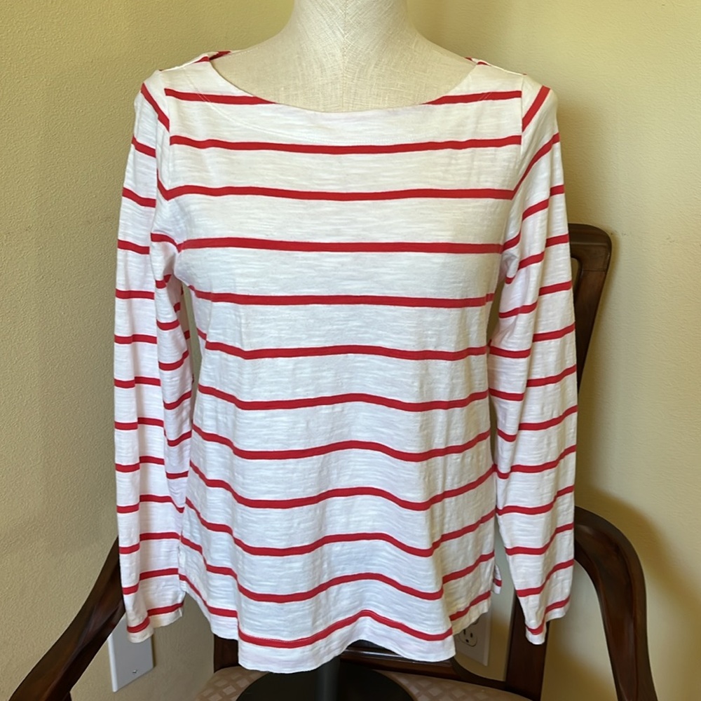 Old Navy Boat Neck Striped Mariner Tee, Small
